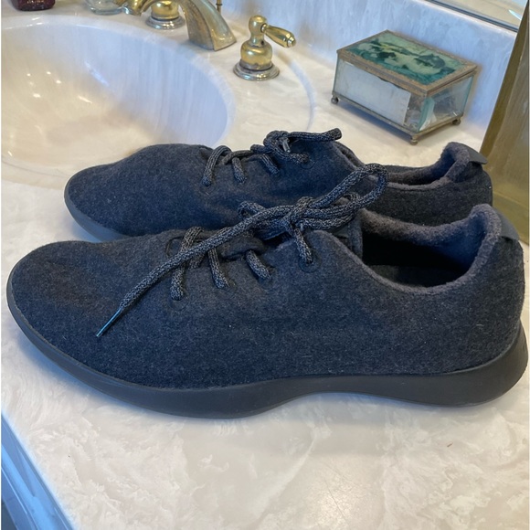 Allbirds Men's Wool Runners CLASSICS: Natural Black (Black Sole), Size 12 - Picture 2 of 13